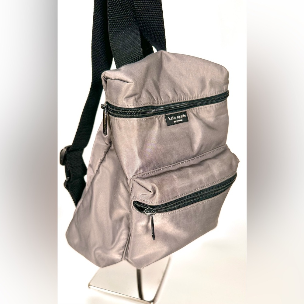 Kate Spade Mini Nylon Gray Backpack - Picture 8 of 14